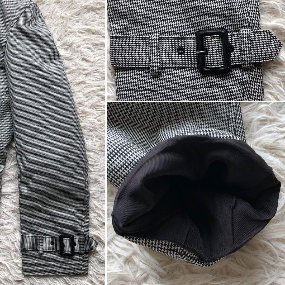【美品】ポールスミス　トレンチコート　L 千鳥格子　カシミヤライナー　比翼