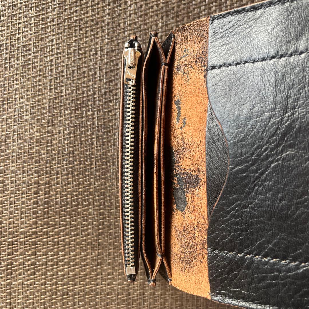 抹茶San様専用 MARYAM ホースフロント ミドルトラッカーウォレット 茶芯