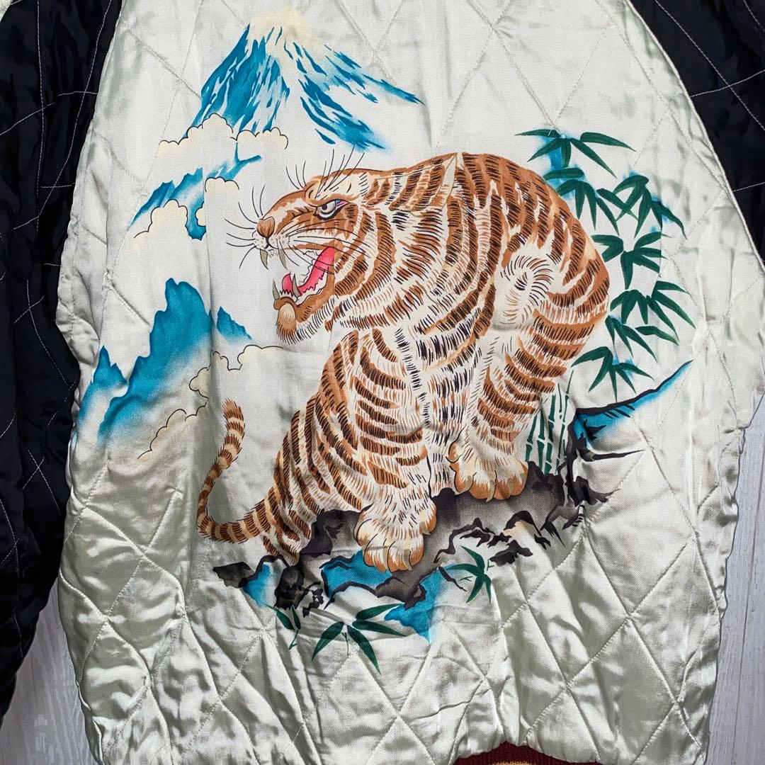 港商 スカジャン 別珍 特大 希少 XL - メルカリ