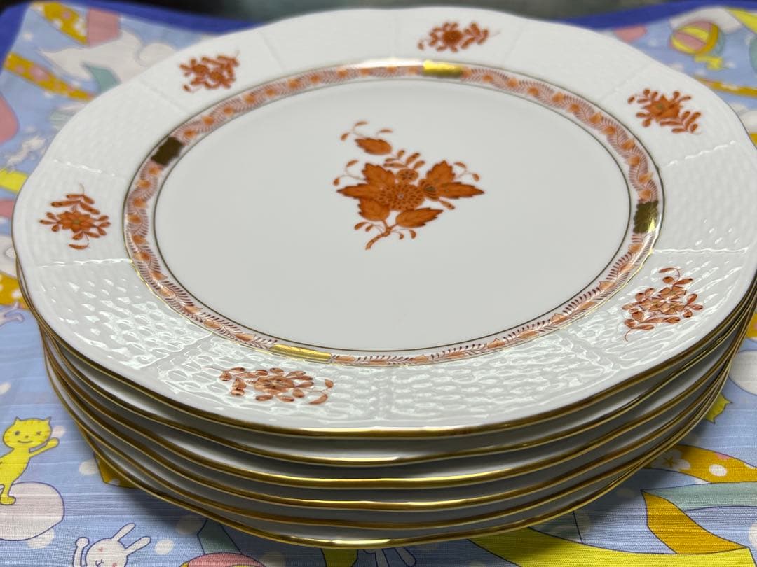 ぷいちゃ　HEREND アポニー ディナー皿 ６枚セット