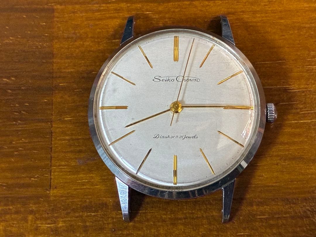 SEIKO Crown セイコークラウンDiashock21石 手巻き式 稼働 - メルカリ