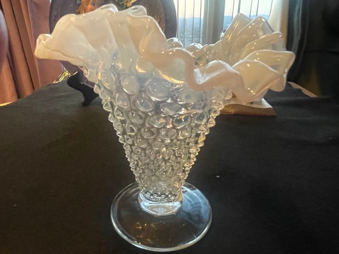 フェントン フレンチオパールセント ホブネイル フラワーベース L