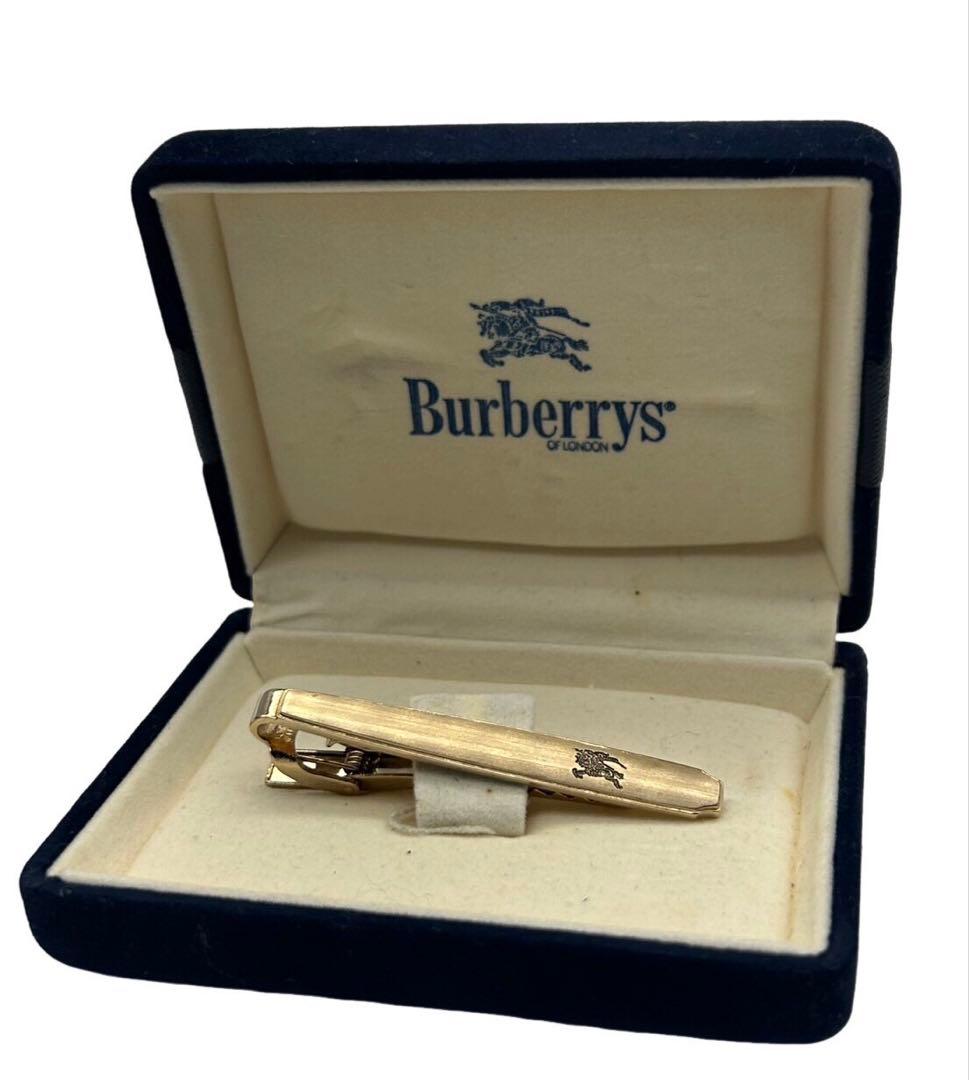 Burberrys ネクタイピン バーバリー 箱付き ヴィンテージ ゴールド
