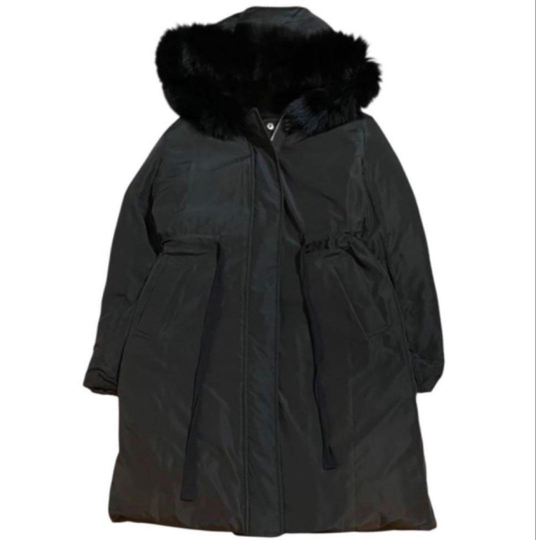 MERCURYDUO 2wayダウンジャケット リバーシブルフォックスファー 黒