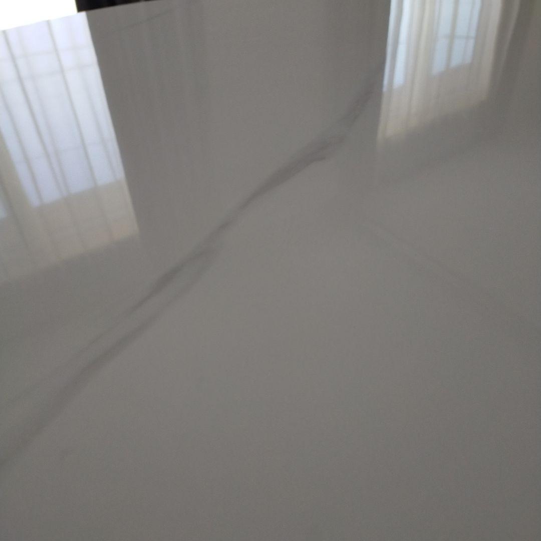 送料込(メルカリたのメル便)大理石風セラミック天板(円形)ラウンド