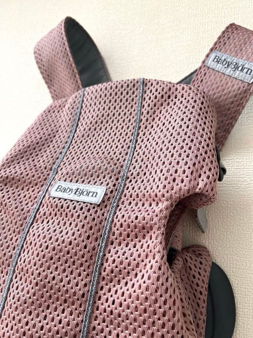 BabyBjorn MINI ダスティピンク 抱っこ紐 メッシュ - メルカリ