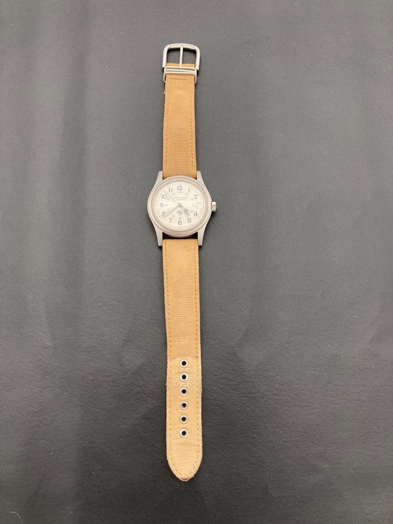 ハミルトン/HAMILTON カーキ/Khaki 9797 アイボリー HAMILTON（ハミルトン） 【HAMILTON】ハミルトン カーキ 9797 デイト