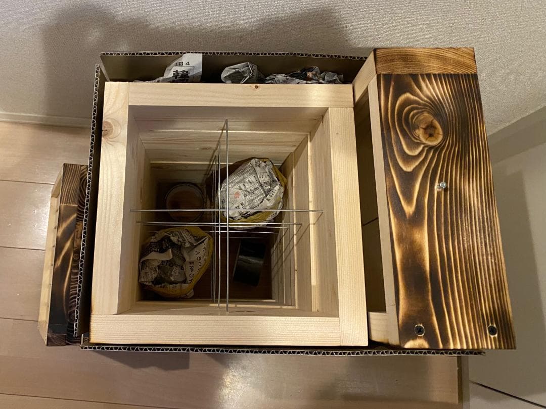 ラッキー21様専用 日本蜜蜂重箱式巣箱3段【ワイヤー着脱式】完成品