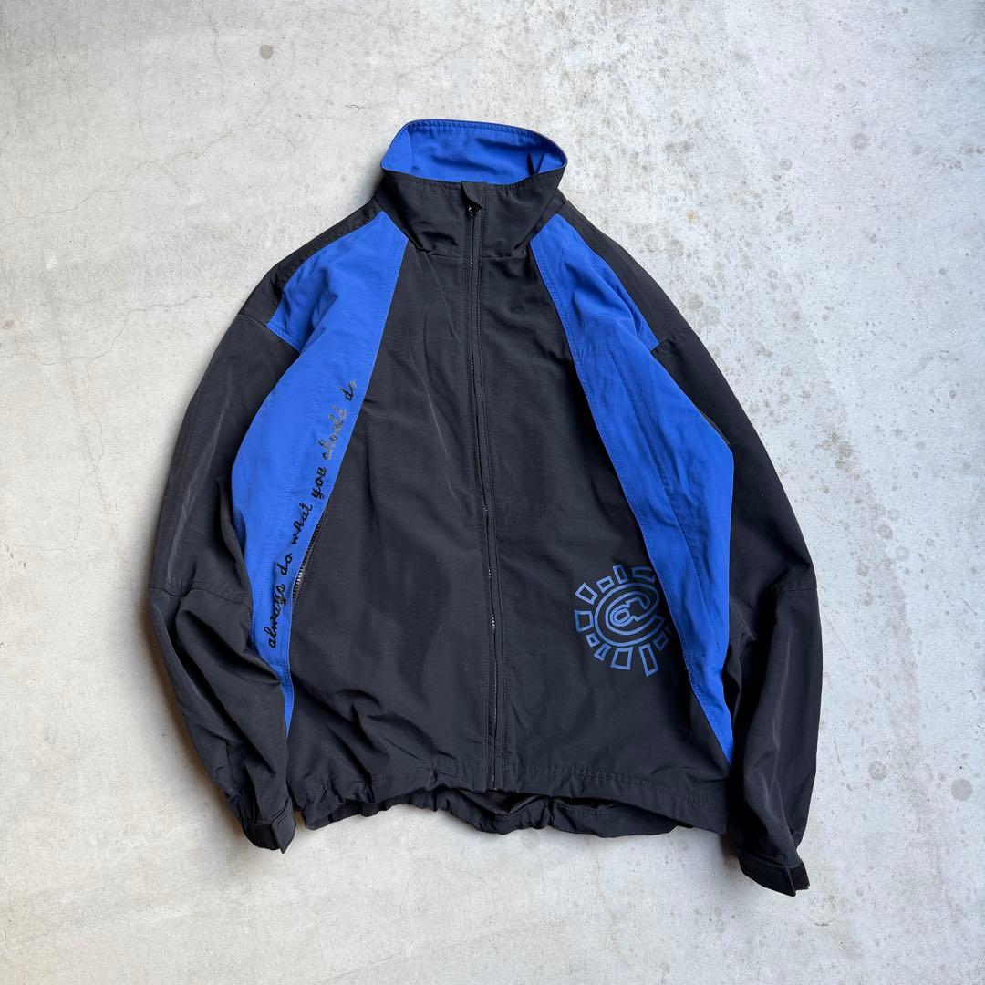 Always ナイロンジャケット 黒/青 ジップアップ - メルカリ