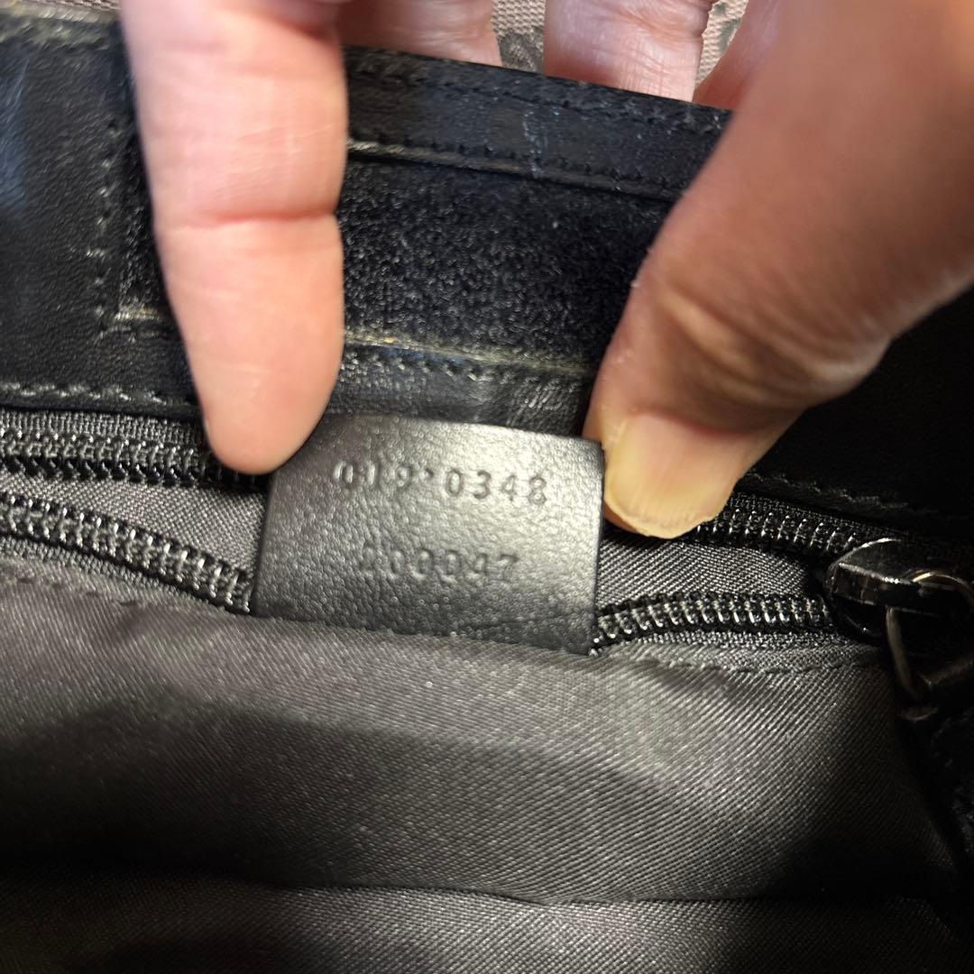 t*n様 Gucci GGパターン ショルダーバッグ ブラック - メルカリ