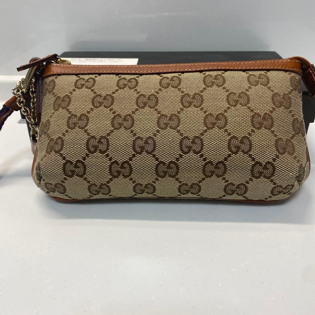 GUCCI GGキャンバス アクセサリーポーチ 未使用 ミニバッグ 正規品