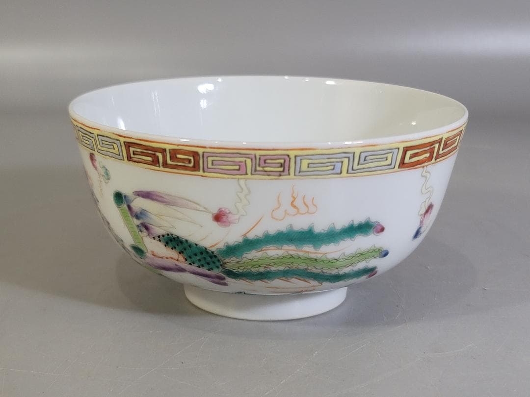 古美術 中国 色絵 鳳龍紋 碗 光緒年製 - メルカリ
