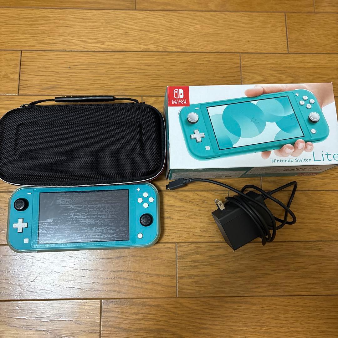 Switch Lite本体(ケース付き・消毒・動作確認済み) - メルカリ