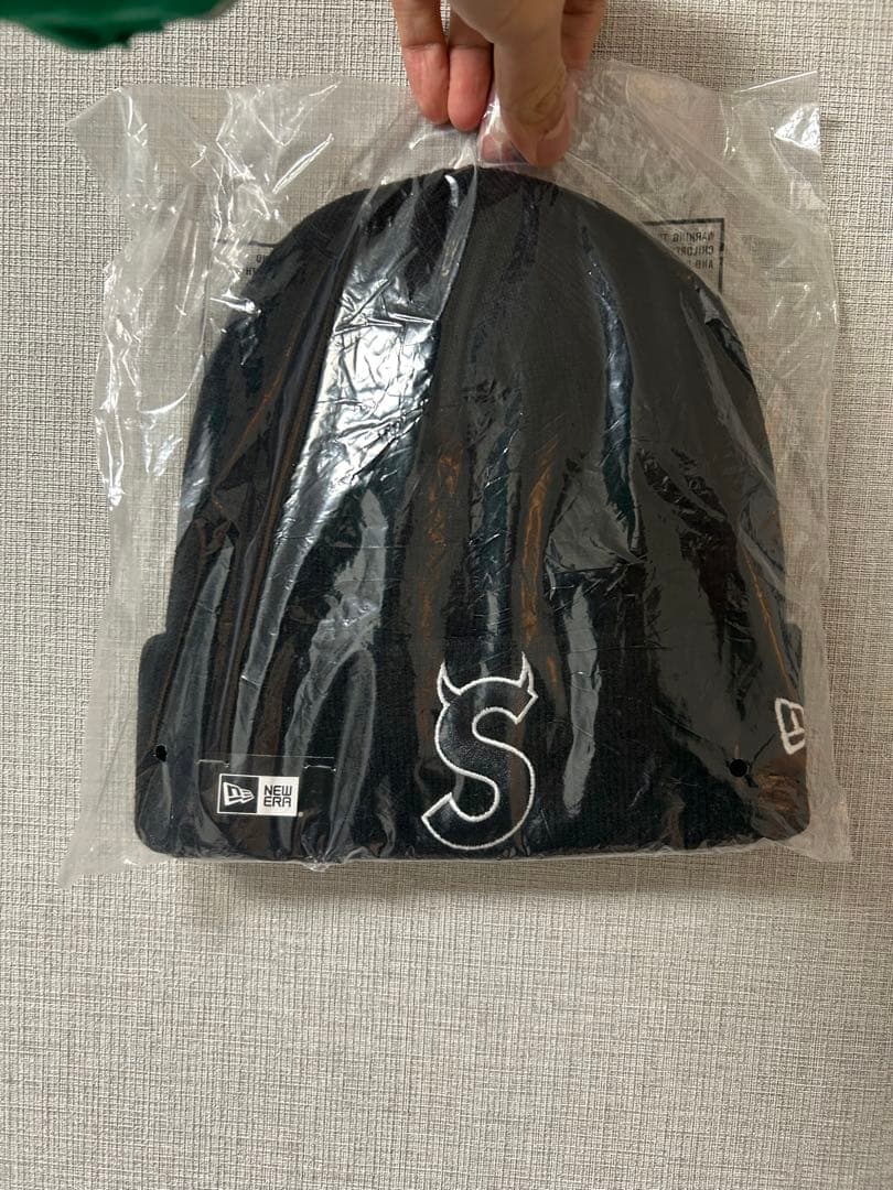Supreme Sロゴ　ブラック ビーニー 未使用 Supreme New Era S Logo Beanie 