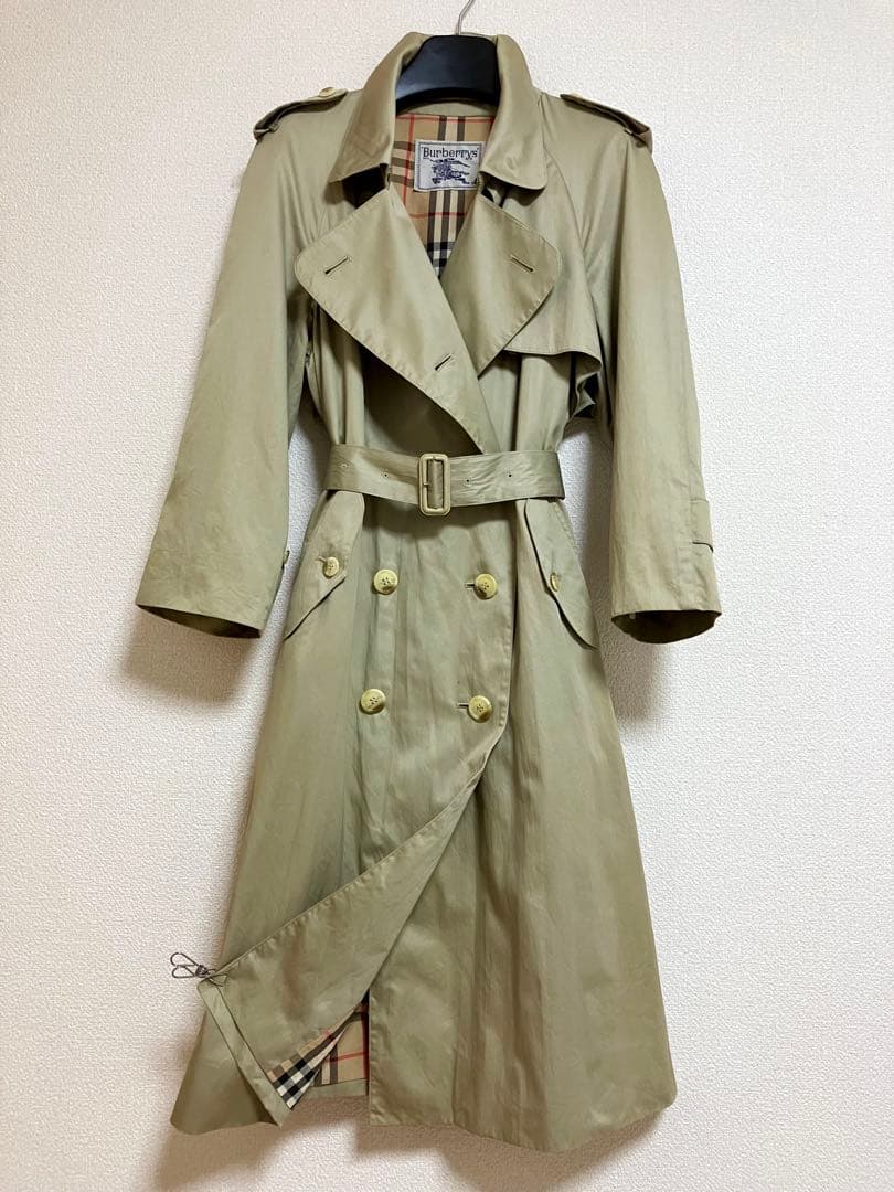 バーバリー トレンチコート ロング￼107 裏地ノバチェック総柄