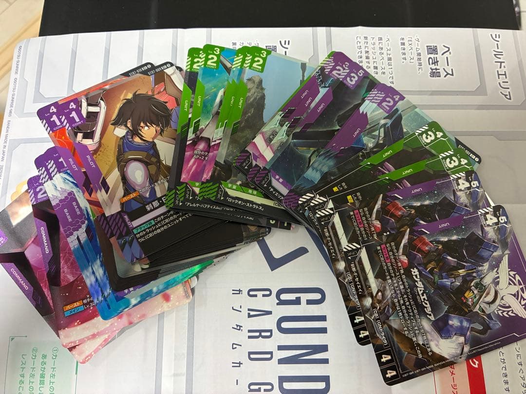 ガンダムカードゲーム ST07 ゴッドデッキ エクシア　刹那　パラレル　ガンダム BANDAI（バンダイ） ガンダムカードゲーム スタートデッキ Celestial