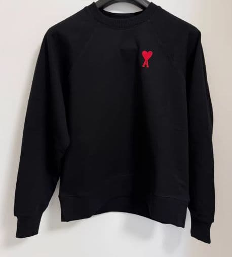 ✨ ami paris アミパリ 黒 トレーナー サイズ L - メルカリ