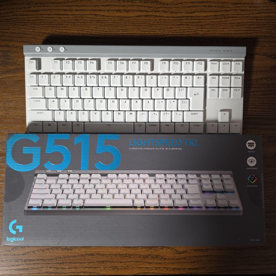 Logicool G515 LIGHTSPEED TKL ホワイト タクタイル軸 G515 LIGHTSPEED TKL Wireless Gaming Keyboard | ロジクールG