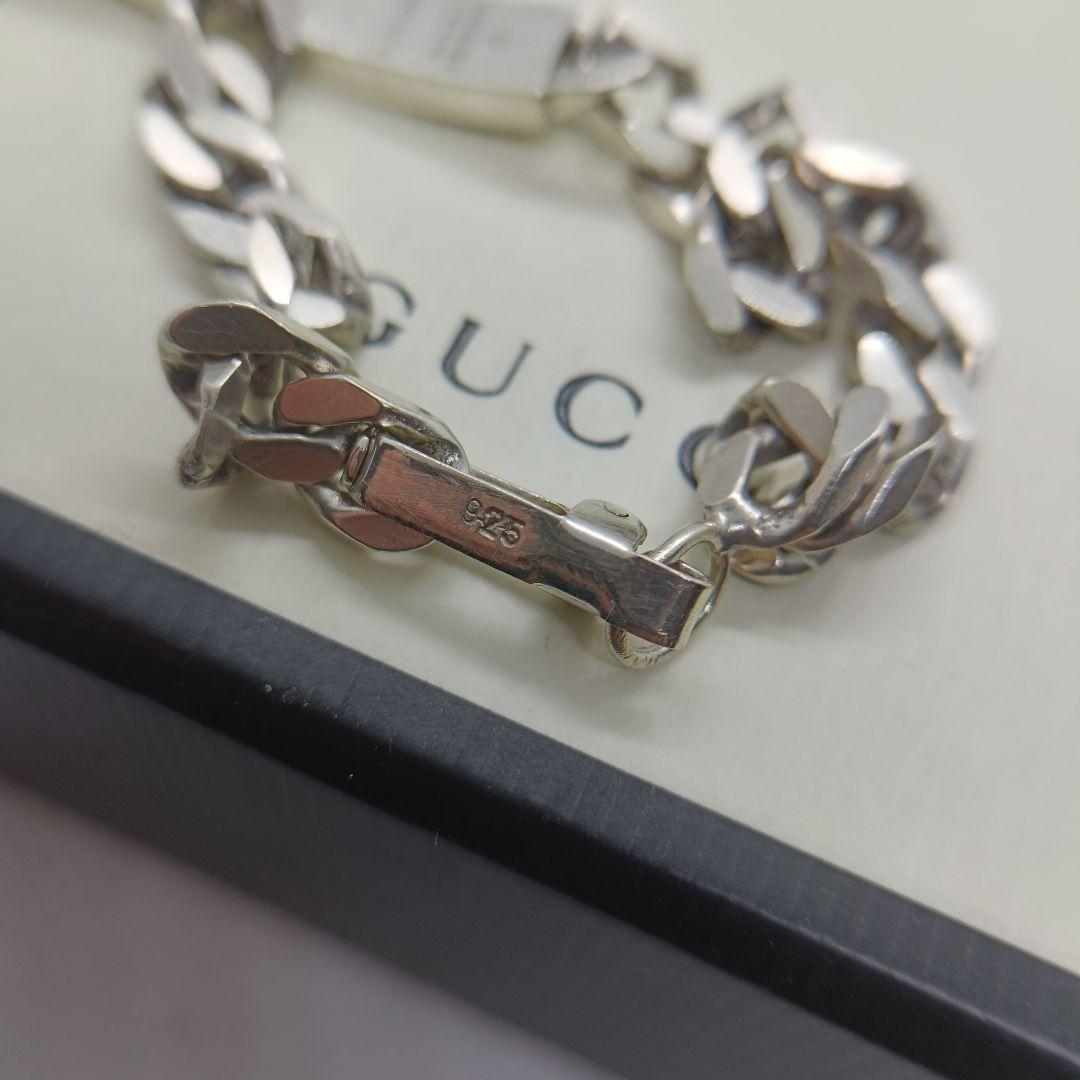 ミゾタツ様 GUCCI✨️ ブレスレット プレート ゴースト 925 シルバー