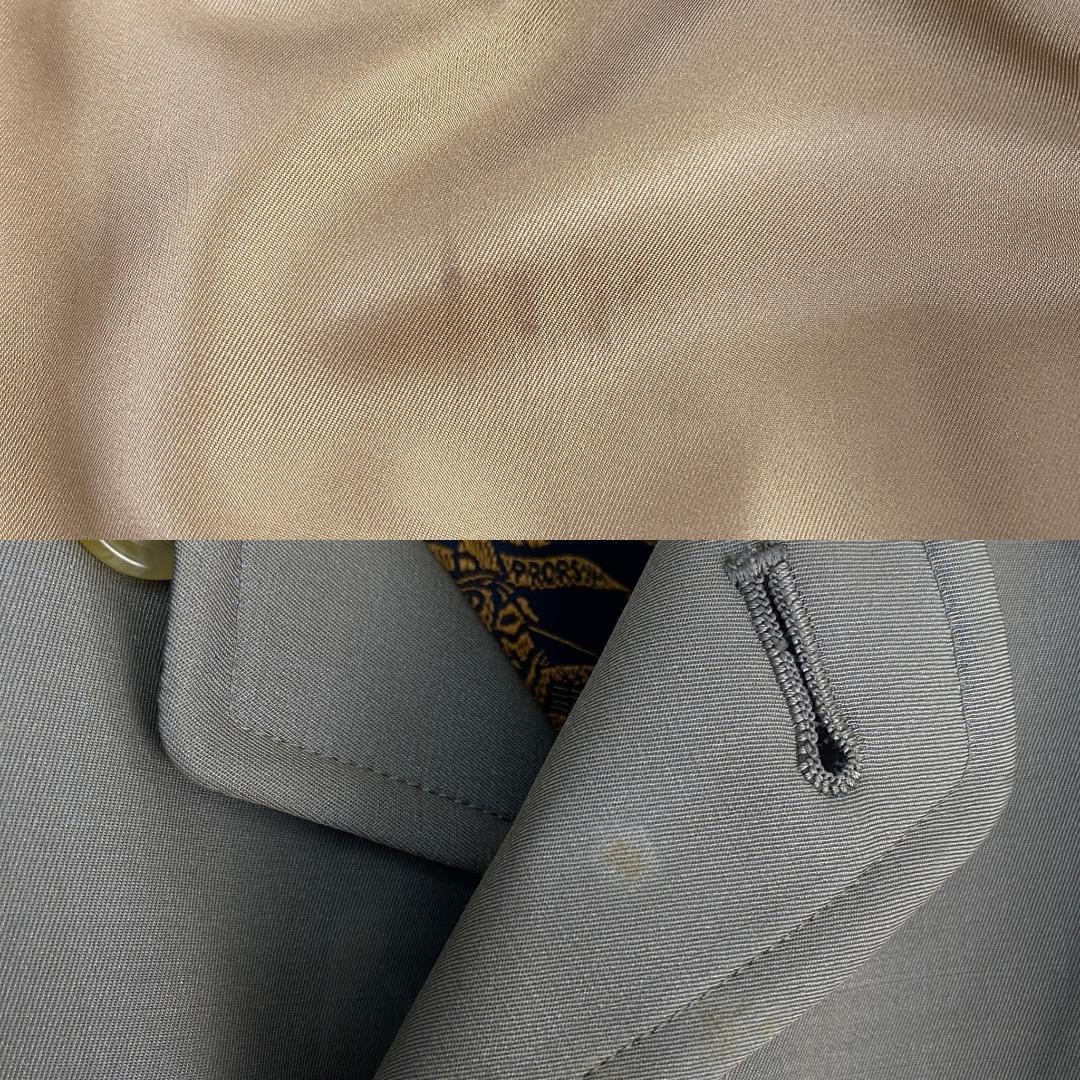 バーバリー ステンカラーコート ノバチェック インナー付き シルク