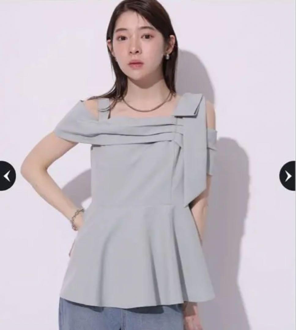 Rirandture オフショルリボンペプラムトップス - メルカリ