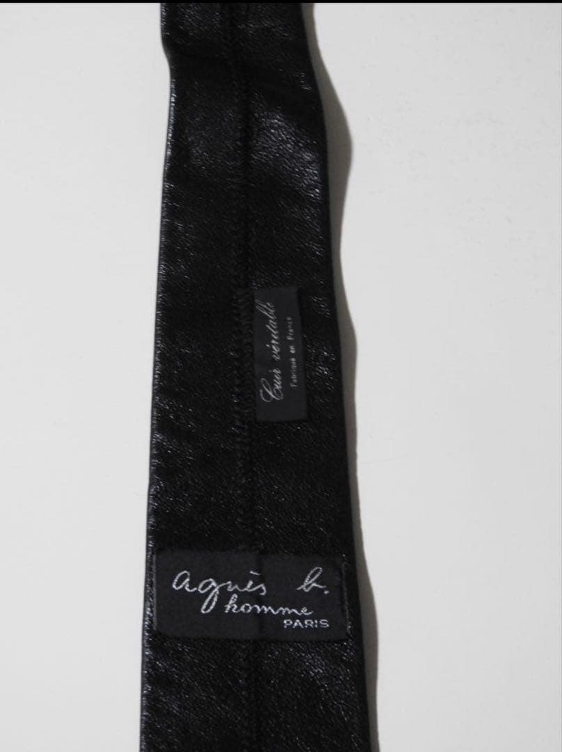 Agnes b レザー ネクタイ - メルカリ