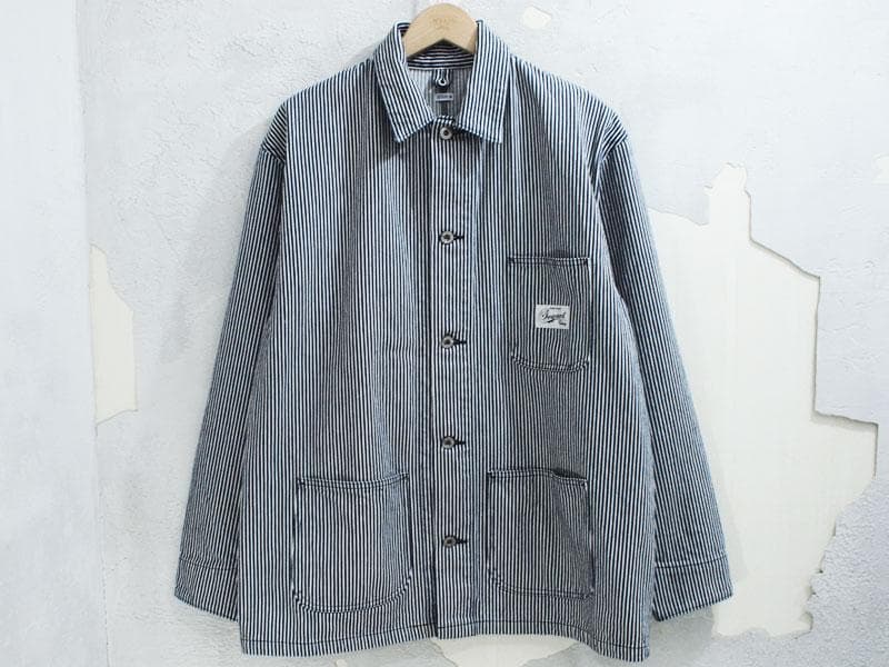 極美 定価60500円 SEQUEL COVERALL ヒッコリー カバーオール WAREHOUSE（ウエアハウス） 2220 U.S.NAVY SHAWL COLLAR COVERALL