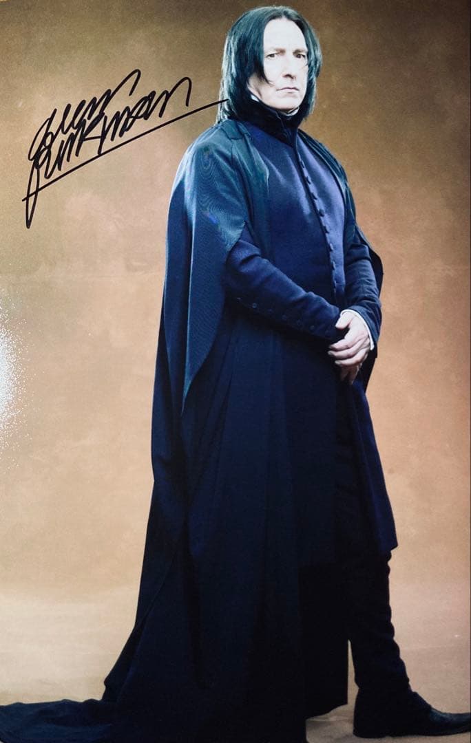 ハリー・ポッター　アラン・リックマン 直筆サイン入り写真 保証書付 スネイプ G ハリー・ポッター アラン・リックマン 直筆サイン入り写真 保証書付