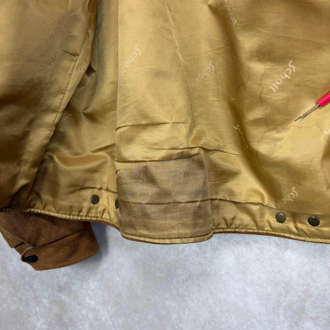 USA製SCHOTT 3rdタイプ スエードトラッカージャケットレザージャケット