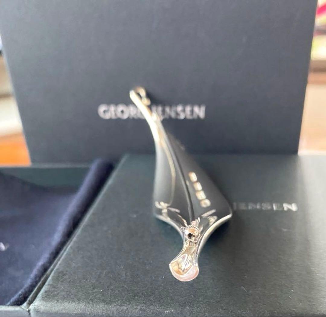 極美品GeorgJensenプリュム羽ジョージジェンセンブローチ391TORUN