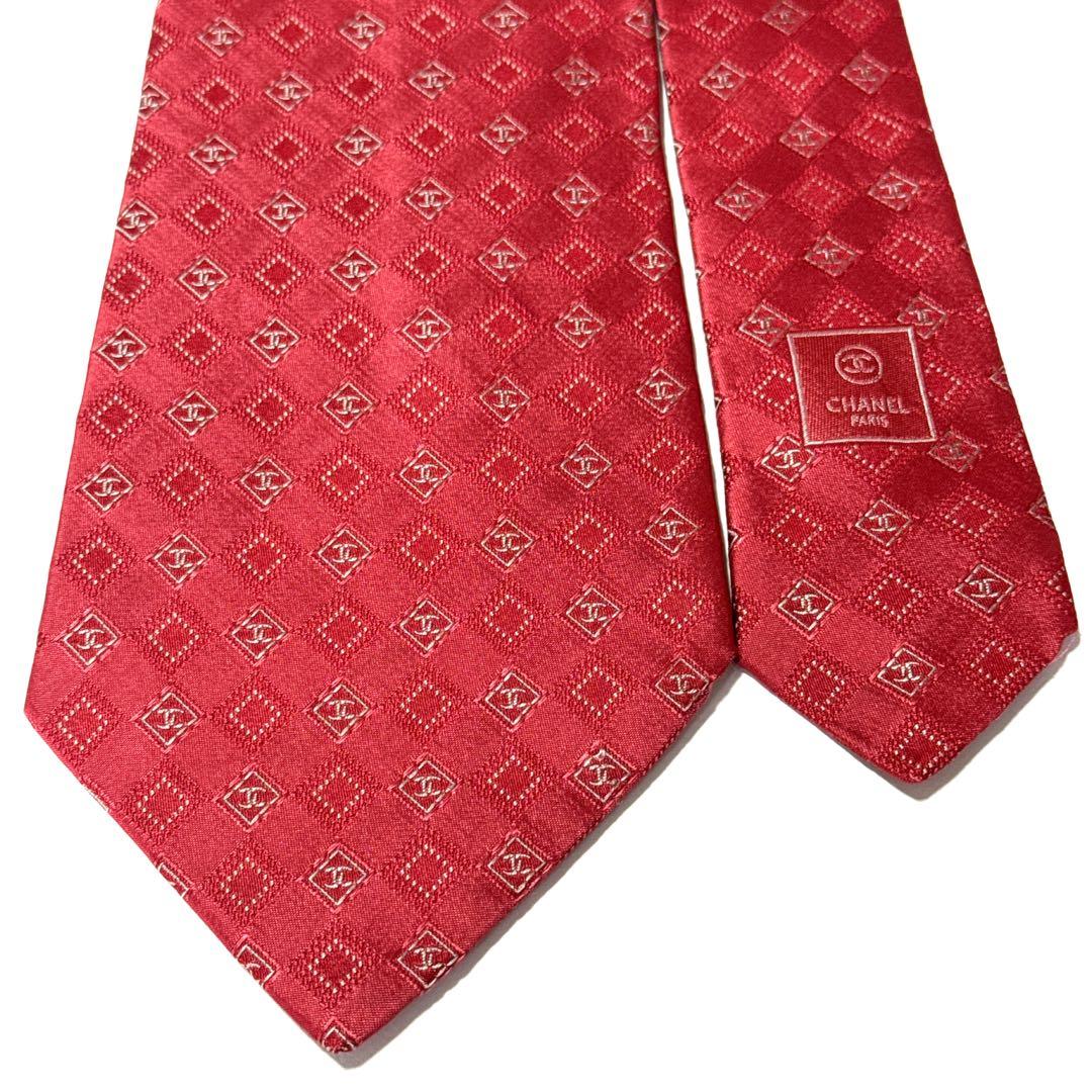 CHANEL シャネル ネクタイ ココマーク 小紋柄 ジャガード ハイブランド