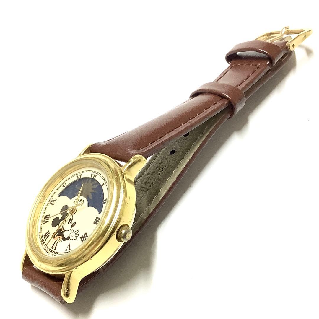 激レア！ベルト＆電池交換済】ディズニー ミッキーマウス ムーン