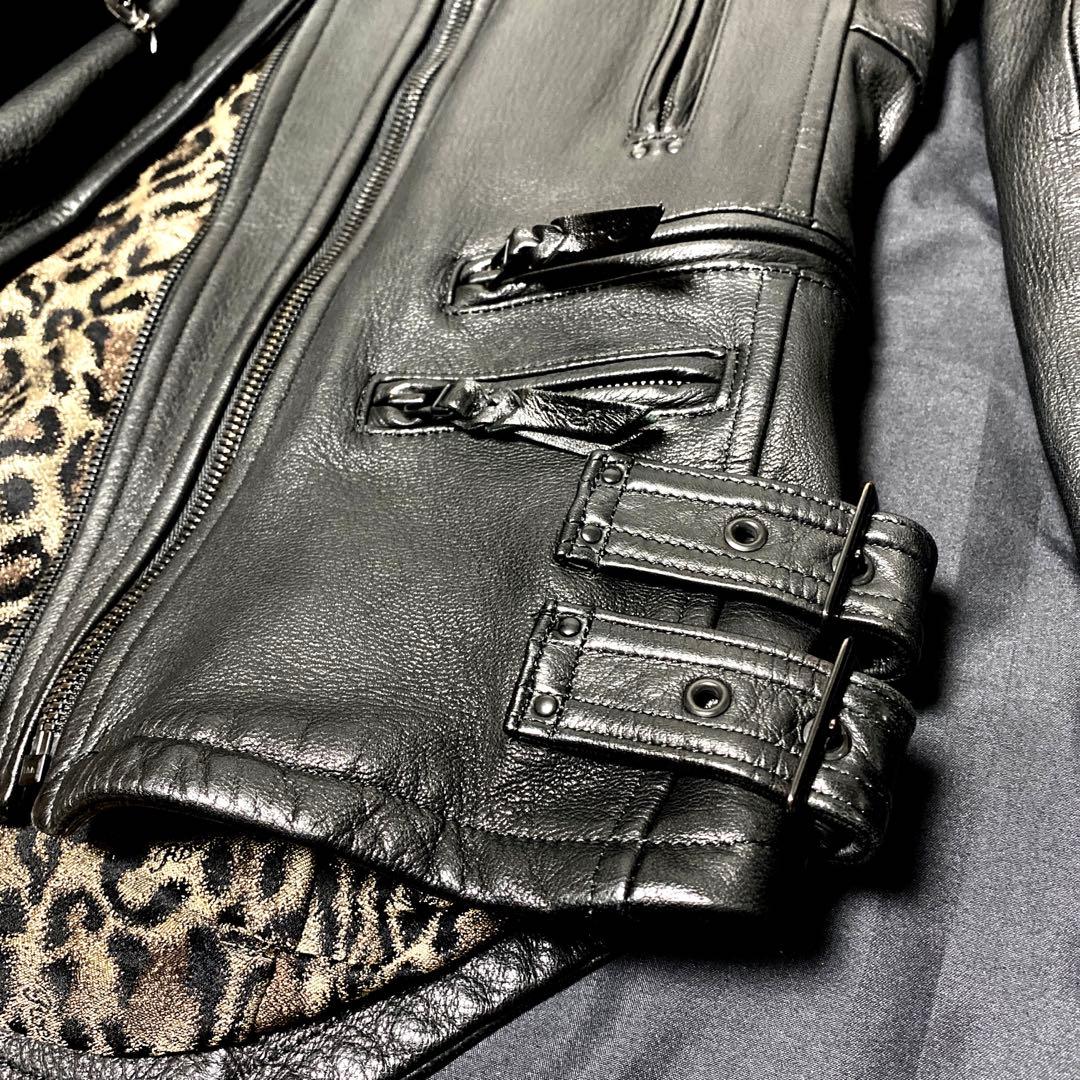 価格交渉 Roen ディアスキン 44サイズ ダブル ライダース ジャケット