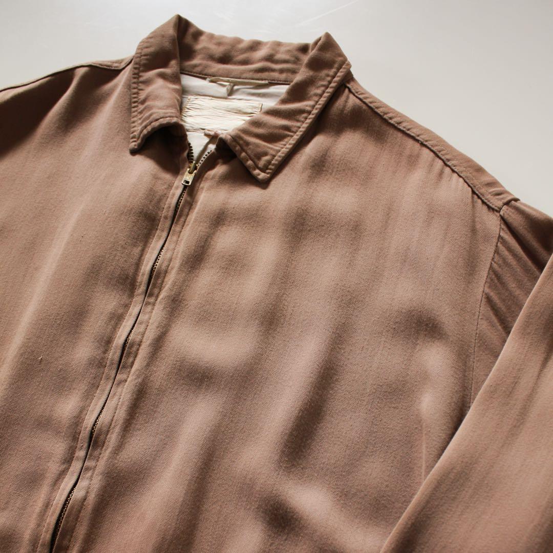 50s campus レーヨン ギャバジン ジャケット ビッグサイズ - メルカリ