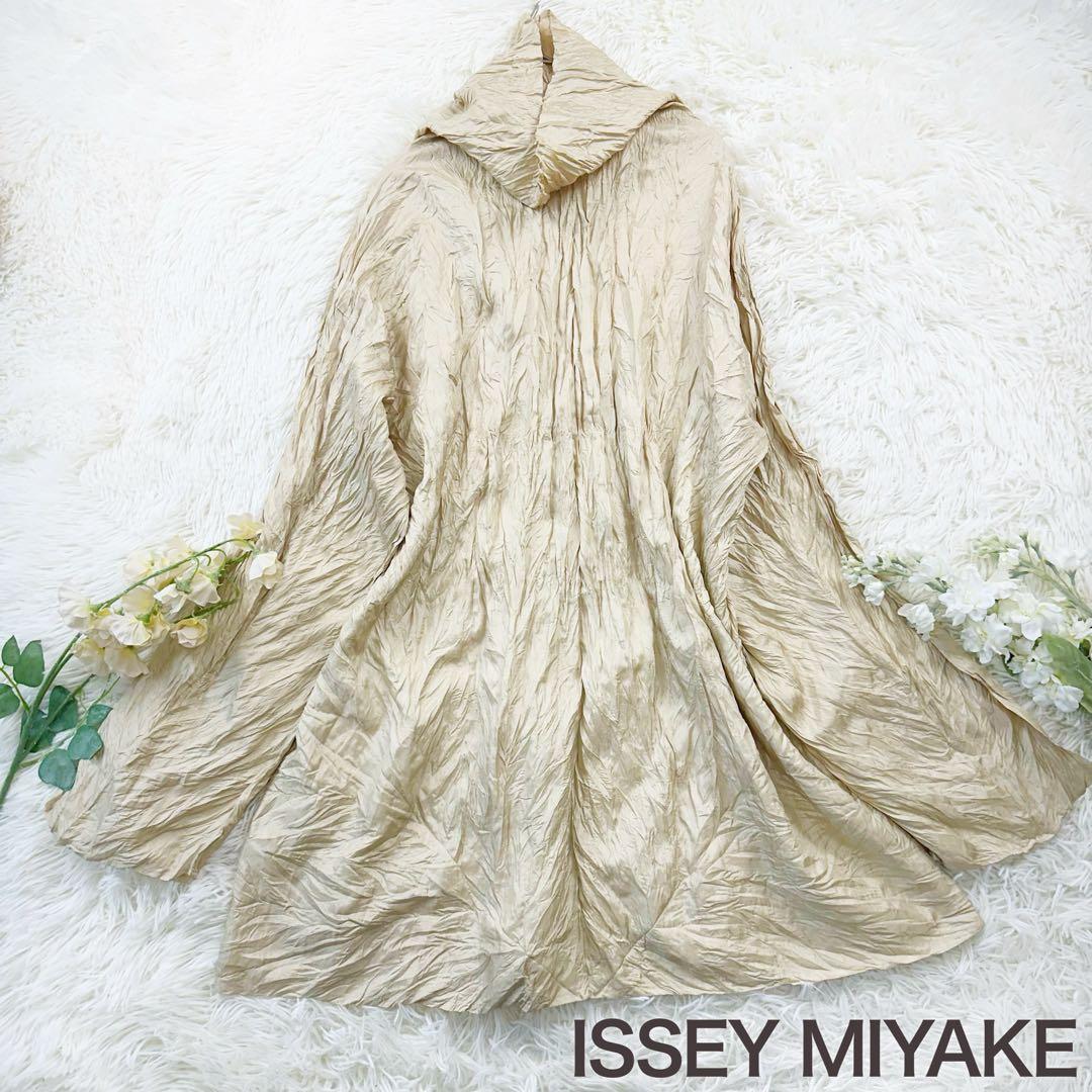 ISSEY MIYAKE しわ加工 ハイネック トップス イッセイミヤケ M - メルカリ