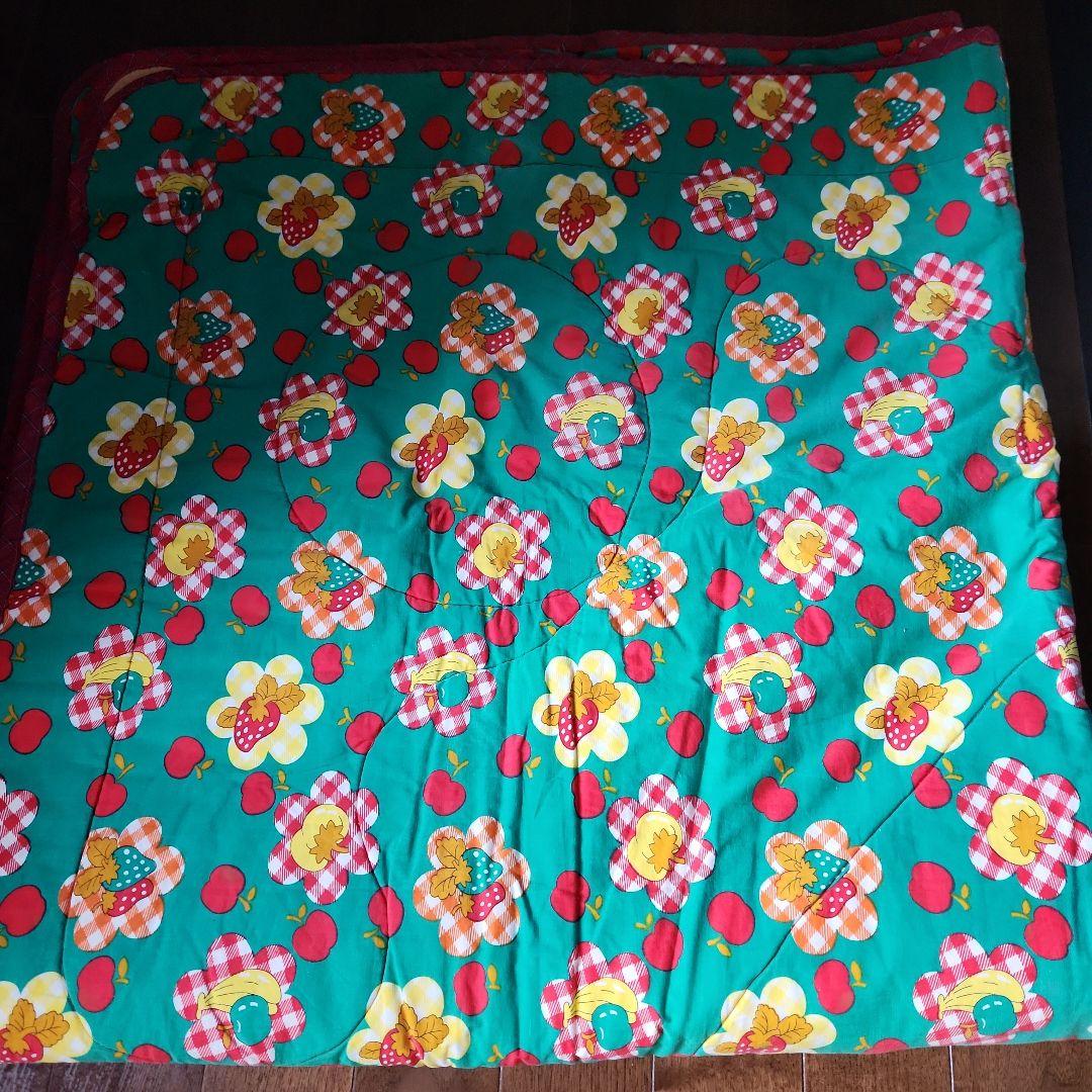 ⭐レア⭐昭和レトロポップ☘️お花&フルーツ柄☘️ ラグマット 敷