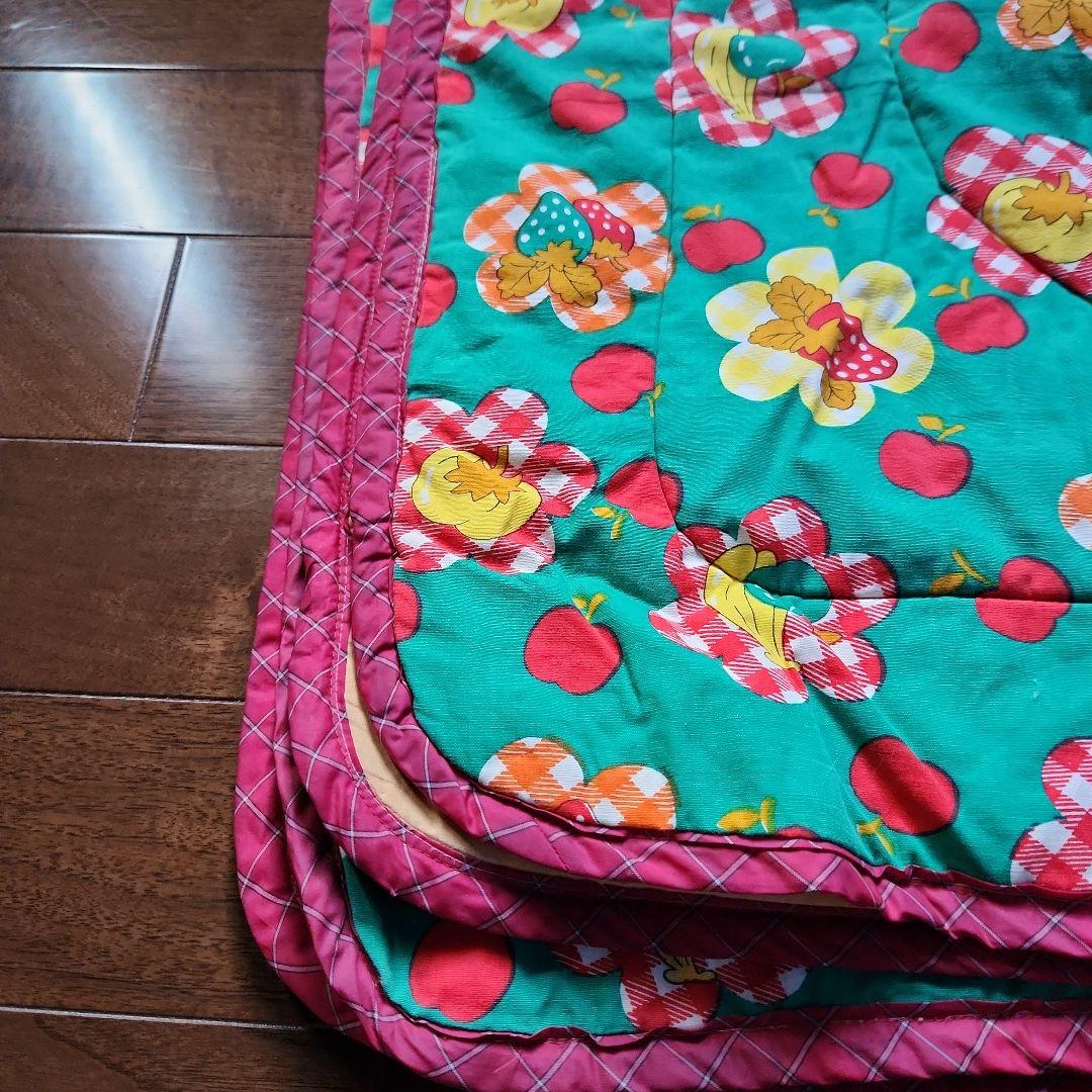 ⭐レア⭐昭和レトロポップ☘️お花&フルーツ柄☘️ ラグマット 敷