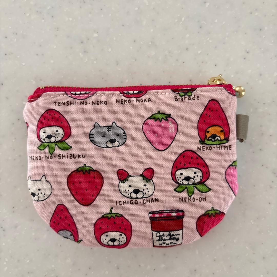 感謝価格 SALE 猫柄 10cmファスナーポーチ 小銭入れ ハンドメイド