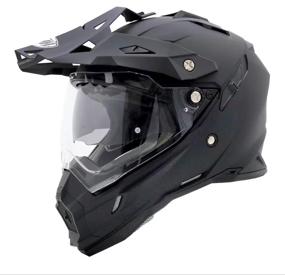 バイク　オフロードヘルメット　TX-28 【美品】 THH フルフェイスヘルメット TX-28 マットフロストグレー インナーサン