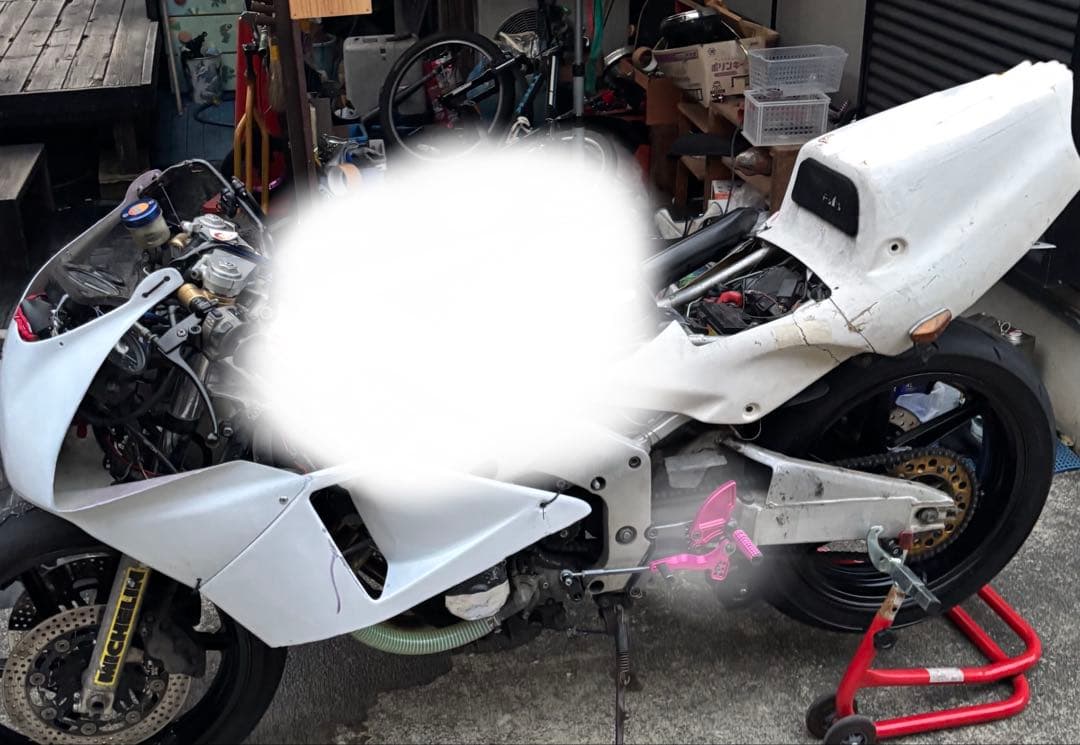 nsr250r mc21 フロントハーフカウル テールカウル 穴あき - メルカリ