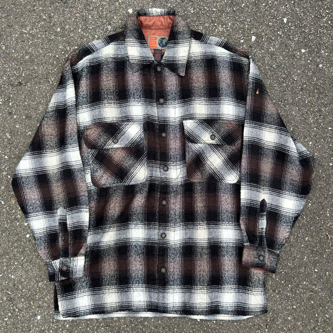 80s 90s 古着 vintage オンブレチェックシャツ ネルシャツ - メルカリ