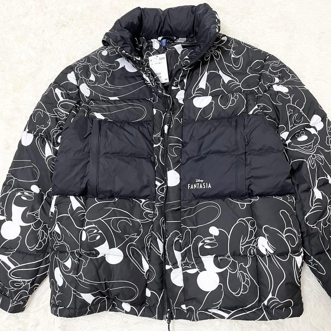 タグ付き】H&M ミッキー ディズニー ダウンジャケット ファンタジア