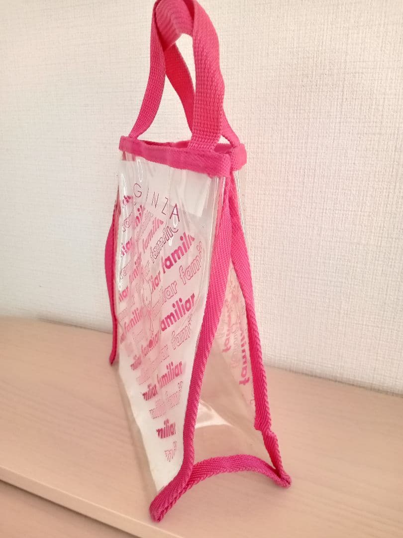 レア‼️ファミリア 銀座店限定ミニトートバッグ☆希少ポーチ透明