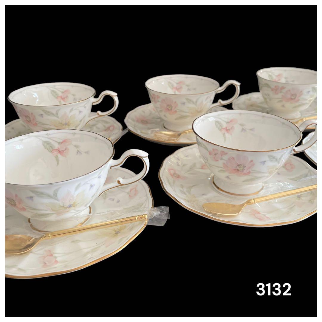 ナルミ ボーンチャイナ カップ&ソーサー 6客 ティースプーン6本 - メルカリ