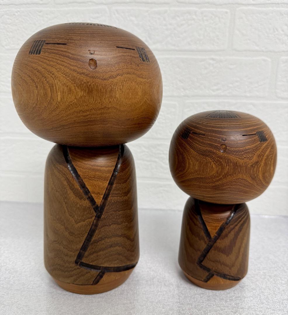 村上健一 創作こけし 里童2体 K107968282 - 工芸品ファッション 通販