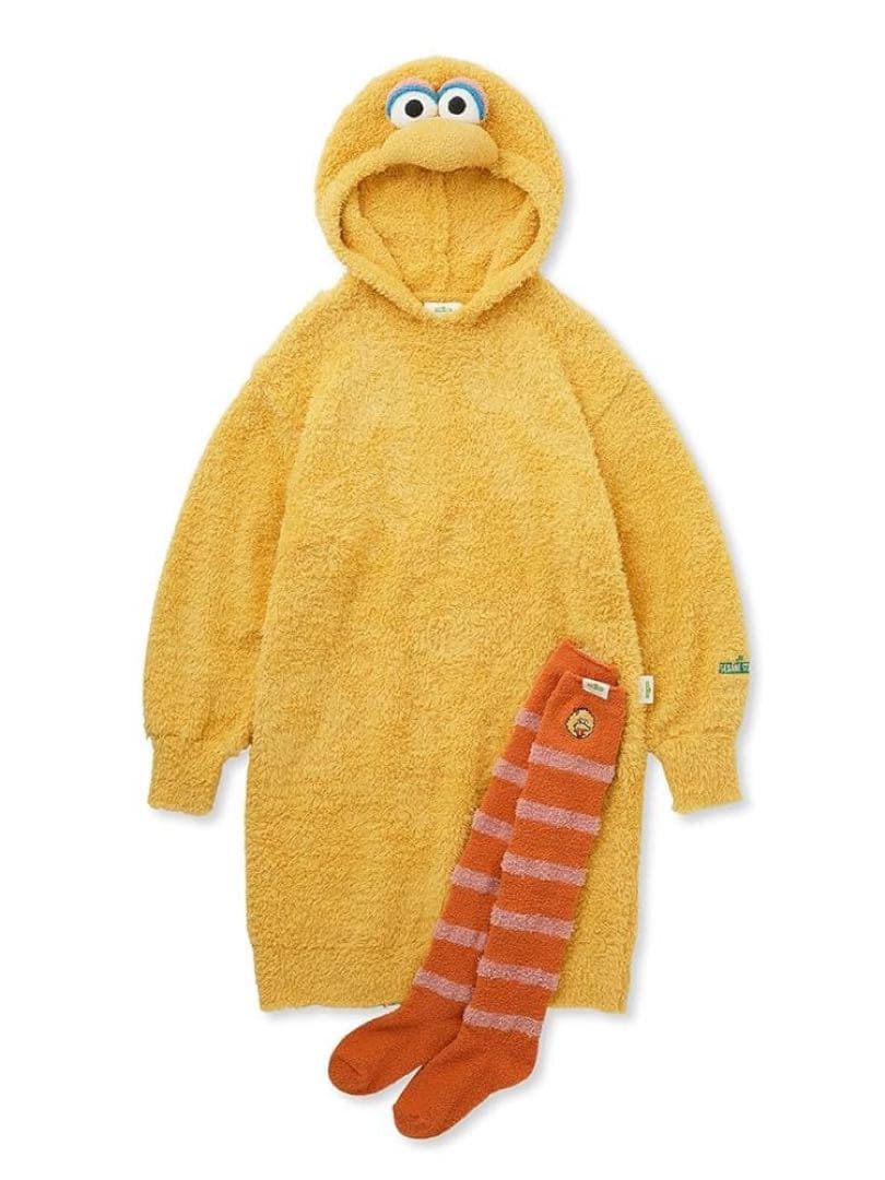 新品 未使用】 ジェラートピケ ビッグバードワンピース&ロングソックス