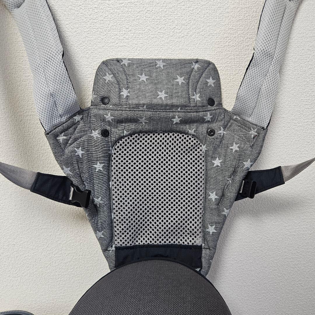 美品》ミキハウス×ポグネー ベビーキャリア ヒップシート 抱っこ紐