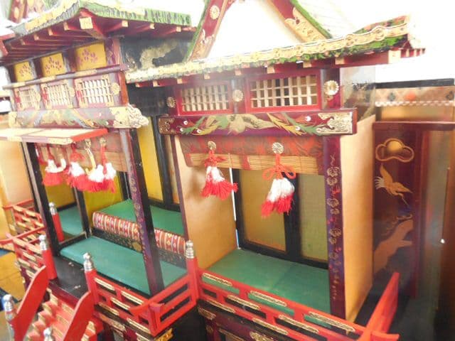 昭和レトロ 雛人形 御殿飾り 豊寿殿 雛飾り 雛祭り木製組み立て式 昭和