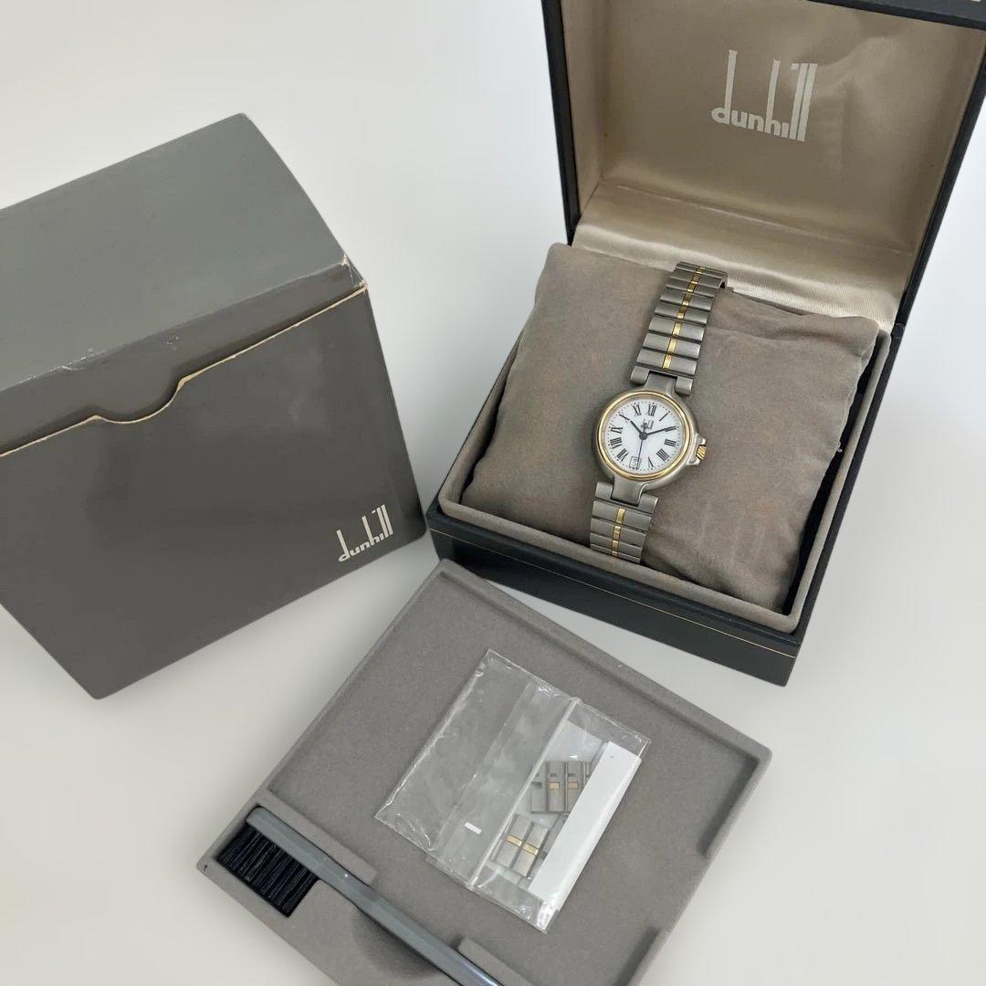 dunhill アナログ腕時計 シルバー/ゴール - メルカリ