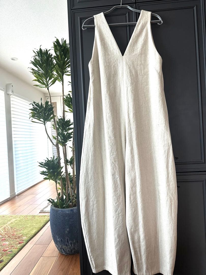 プラージュ plage バルーン オールインワン ベージュ 36 試着のみ美品